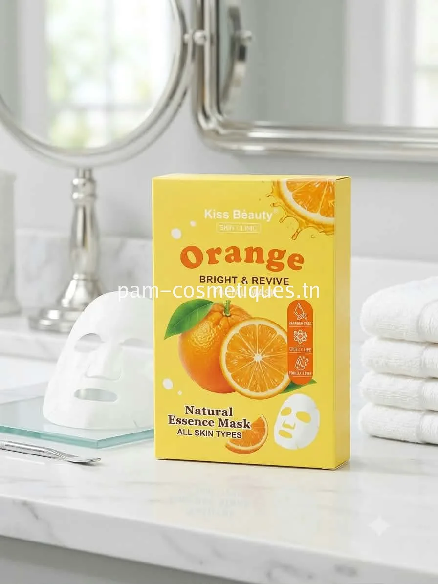 Masque Visage Kiss Beauty Orange Bright And Revive